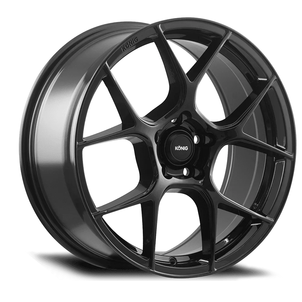 Stunning KONIG DIVERGE 20x8.5 5x120 ET32 72.6 Gloss Black Wheels