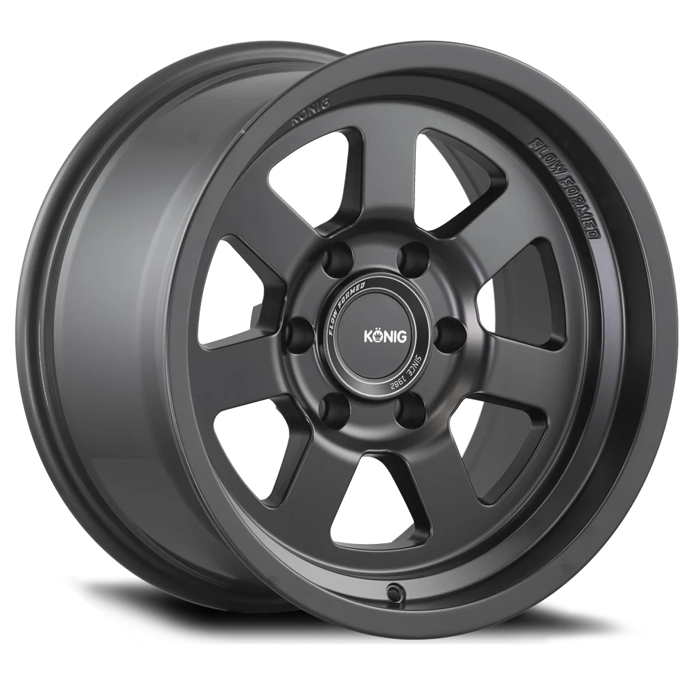 KONIG HT2 18x9 5x127 ET0 71.5 Matte Black - Premium Flow - Formed Wheels