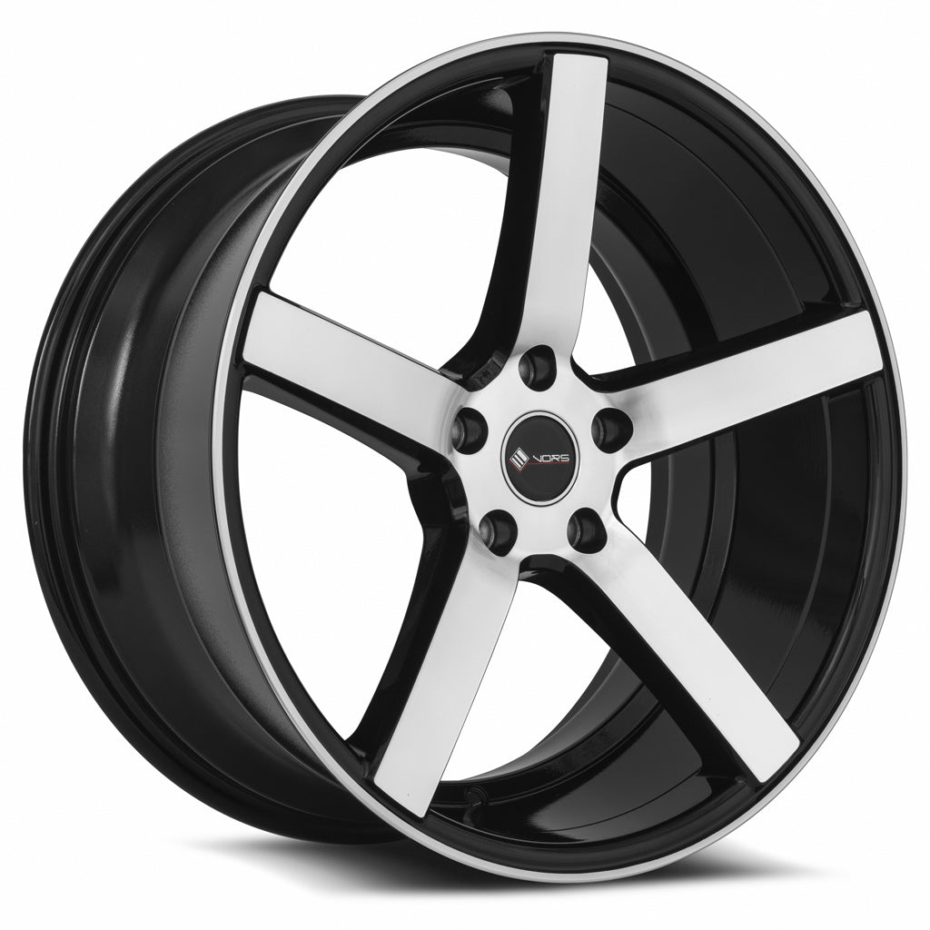 Vors TR5 Wheels - 19x9.5, 5x110 (Custom Drill), ET35, 73.1 Black Machined Face - Upgrade Your Ride Now!