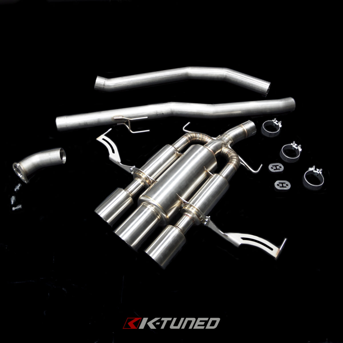 K-Tuned FK8 Type R High-Performance Cat-Back Exhaust with 2.5 Downpipe Flange